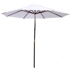 9 Foot Patio Furniture Wood Market Umbrella   
